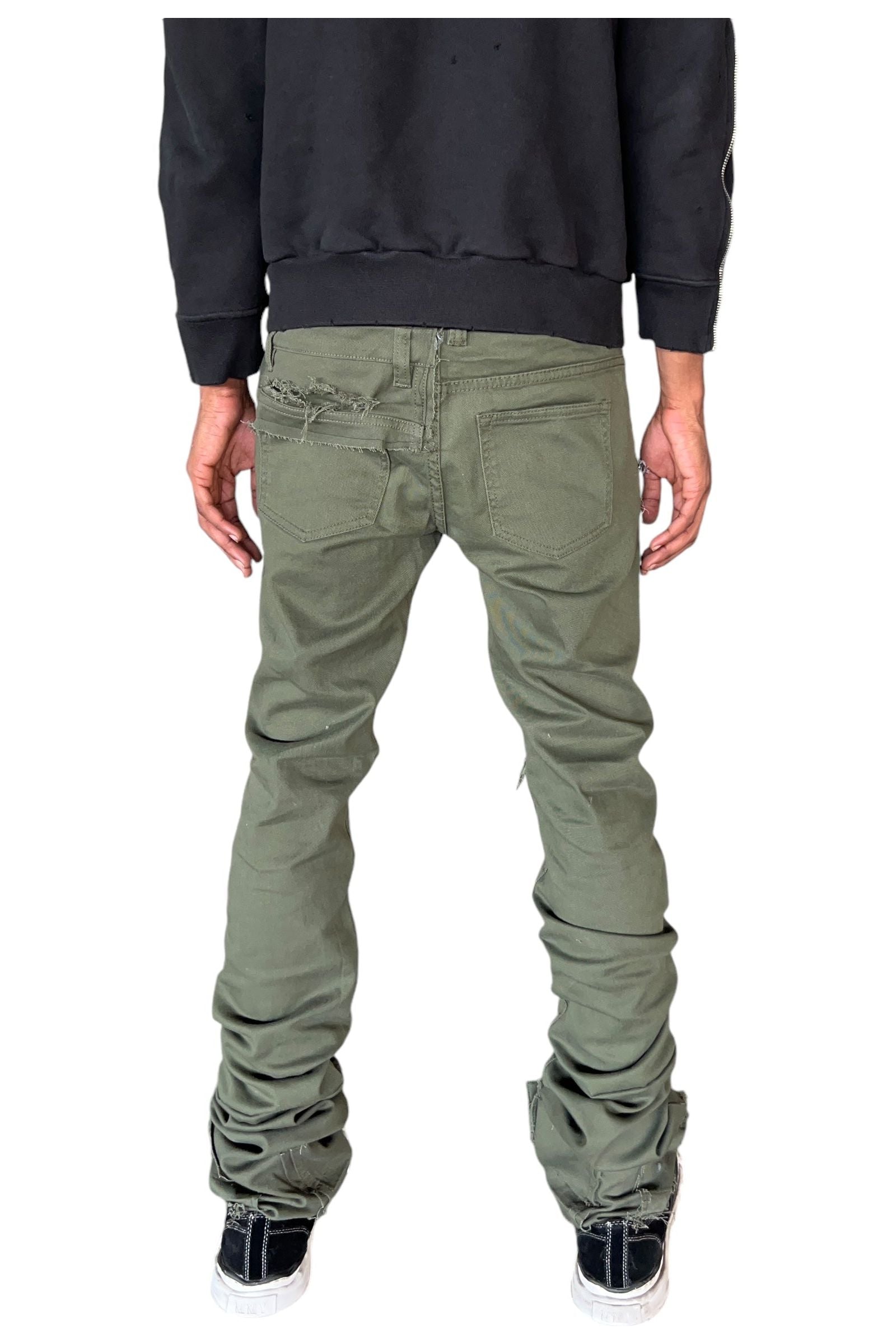 Olive Reconstruction Denim